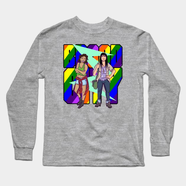 Broad City Ilana Abbi Retro Long Sleeve T-Shirt by Orlind